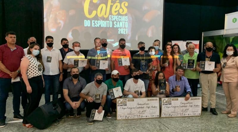 Cafeicultores são premiados no 2º Prêmio Cafés Especiais do Espírito Santo