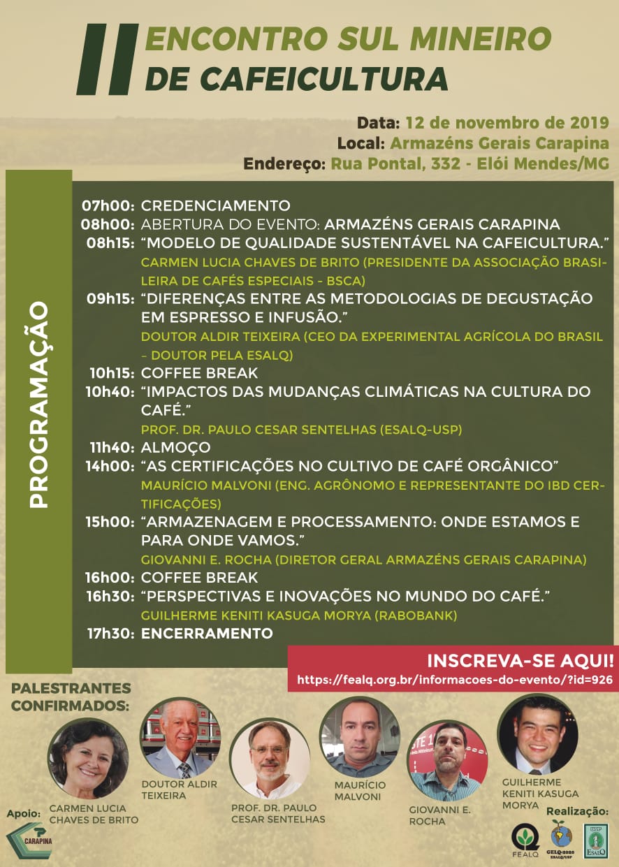 II Encontro Sul Mineiro de Cafeicultura - palestras