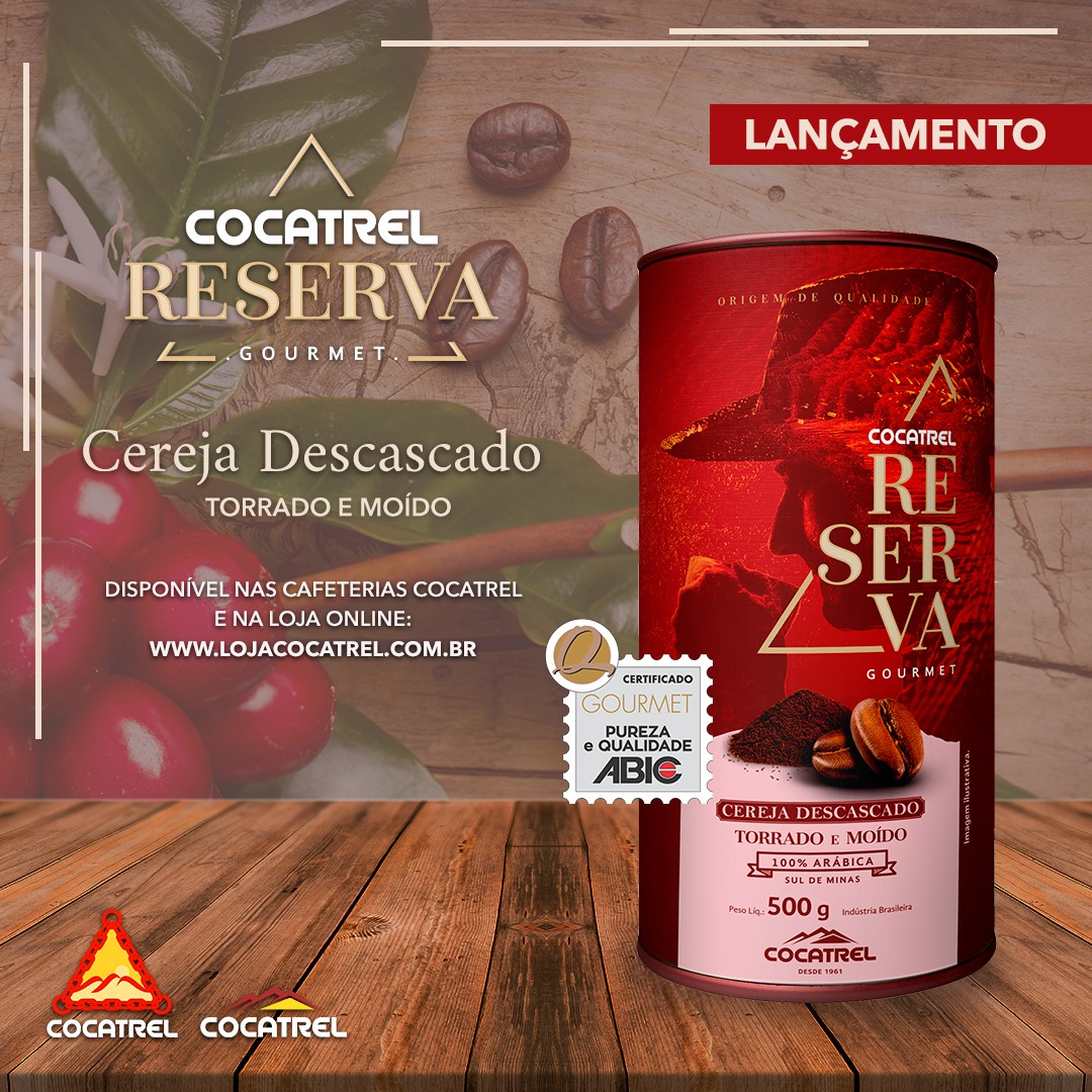 Cocatrel inova nos sabores e lança café Reserva Cereja Descascado
